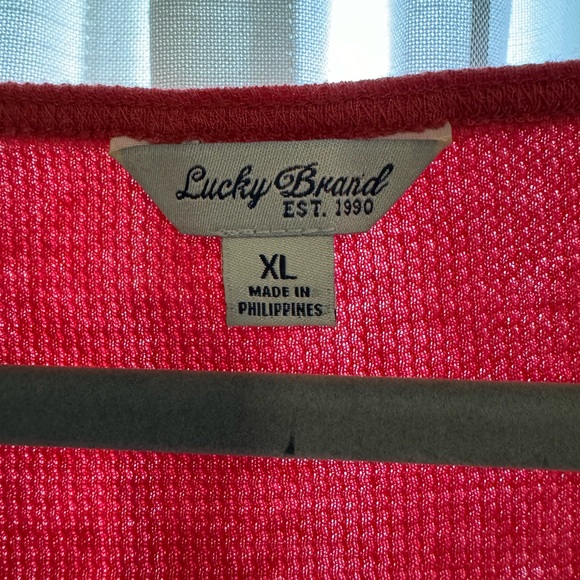 Lucky Brand Long Sleeve Boho Crocheted Floral Design•X-Large - Picture 4 of 5